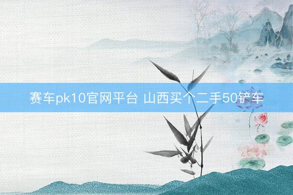 赛车pk10官网平台 山西买个二手50铲车