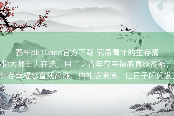 赛车pk10app官方下载 茕居青年的生存痛点奈哪里分？这些细巧小物大师王人在选，用了之青年存幸福感直线高涨，典礼感满满，让日子闪闪发光！